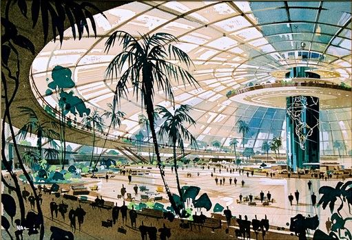 Exploring Los Angeles's hypothetical urban landscape through unrealized floorplans, renderings, and models, "Never Built: Los Angeles" presents the unrealized potential of one of the nation's premier cities. Co-curators Sam Lubell and Greg Goldin, convinced that "in Los Angeles a genius for public architecture is largely missing," present the projects with the greatest power to reshape the city by virtue of their own brilliance. Those include the green space that the Olmsted Brothers and Harland Bartholomew's "Plan for the Los Angeles Region" (1930) would have provided for the parkless city as well as OMA's 2001 proposal to join the compartmentalized Los Angeles County Museum of Art compound under a single plastic roof. "Never Built" follows in the footsteps of similar unbuilt-themed exhibitions in Dallas and Washington, D.C. In these surveys, the act of examining what doesn't exist proposes that we question what does. • Architecture + Design Museum, March 2–May 17