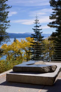 The buildings are oriented toward views of Lake Tahoe.