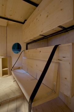 #designvillage: Interior of the Perriand/Jeanneret project, as built for #salon2012 by Cassina