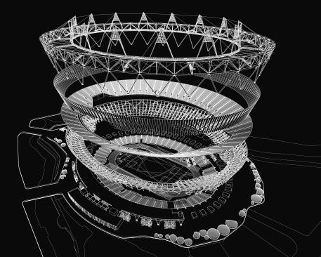 London 2012 Olympics Stadium Axonometric