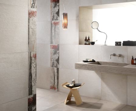 White in a frame profile with Graffiti design on colored body porcelain.