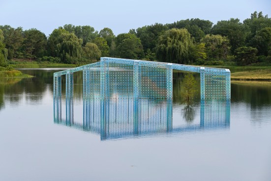Casa Isla by Edra Soto in the Chciago Botanic Garden, a participating installation in the 2022 Chicago Architecture Biennial