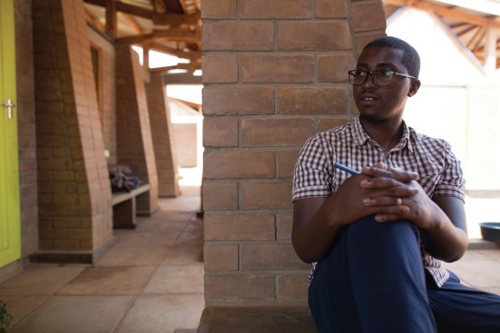 Jean Paul Sebuhayi Uwase on site at the Maternity Waiting Village, located inKasungu District in central Malawi.