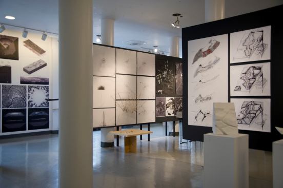 A selection of M. Arch II works on display in the gallery.