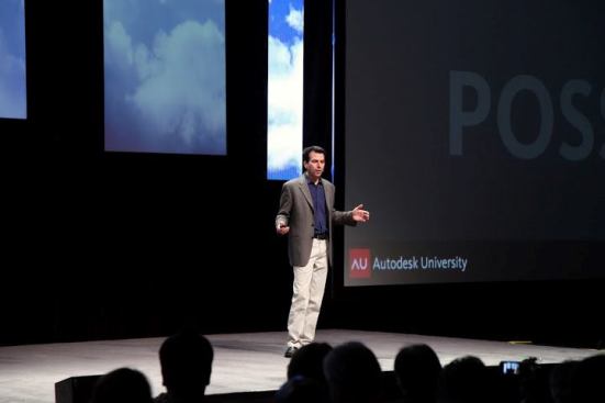 Andrew Anagnost, Autodesk senior vice present of industry strategy and marketing, opened the Innovation Forum "The Reality of the Cloud."
