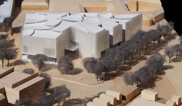 Model view of the Nancy and Rich Kinder Building.