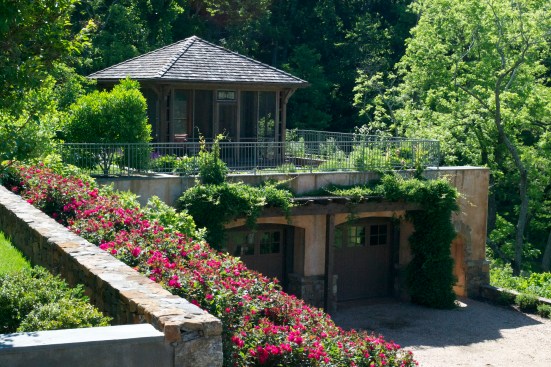 Garage and Screened Pavilion