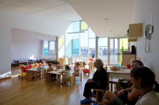 interior of classroom