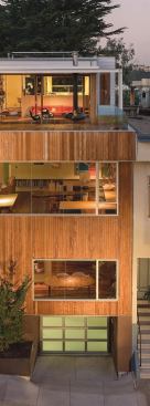 Built on a budget, architect Craig Steely’s own house devotes a substantial chunk of square footage to a penthouse-level deck.   residential architect, June 2008  Second Take  Beaver Street Reprise, San Francisco  Steely Architecture, San Francisco
