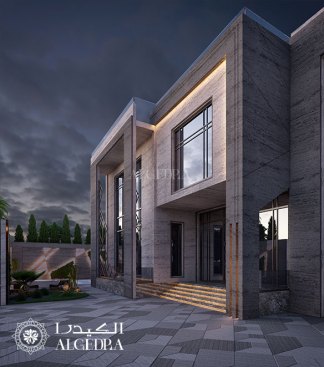 Luxury villa exterior design