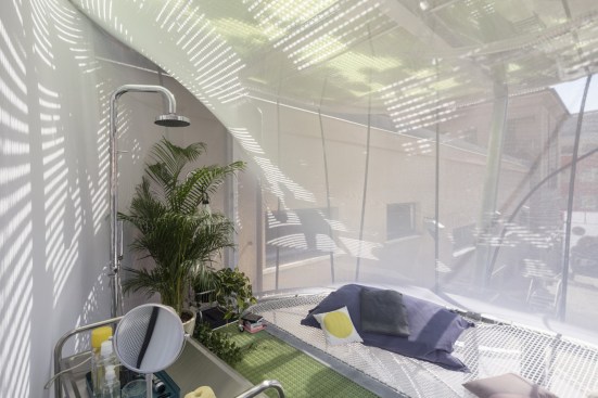 Bedroom and bathroom