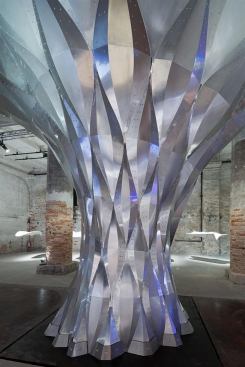 Zaha Hadid's "Arum" installation at the 13th International Architecture Exhibition at the 2012 Venice Biennale.