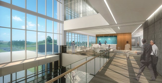 View into Employee Lounge