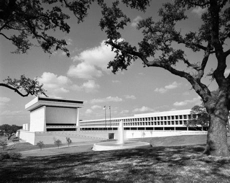 The LBJ Library sits on 30 acres of the University of Texas at Austin.