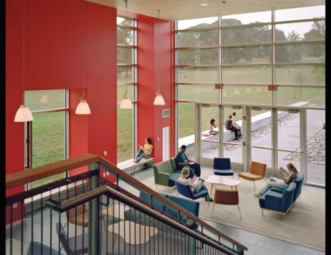 The buildings' offer a variety of common spaces that foster interaction.