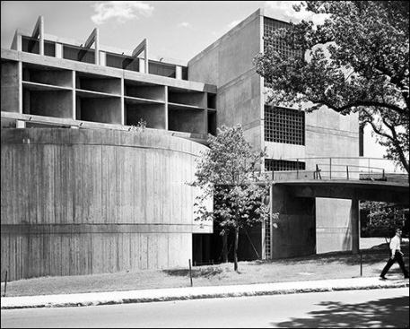 The Carpenter Center at Harvard University, Cambridge, Mass., by Le Corbusier.