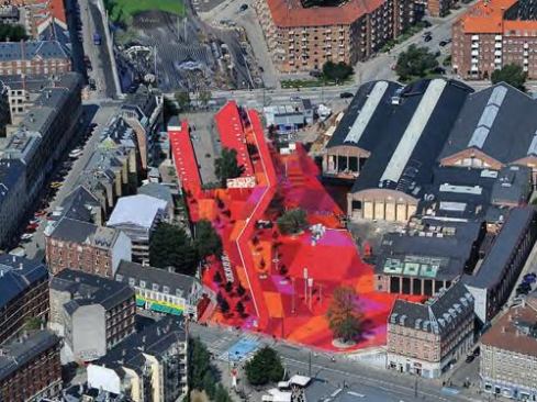 Superkilen, Copenhagen, Denmark.