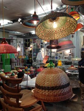 Interior set-up underway at Spazio Rossana Orlandi in Milan's Zona Tortona.