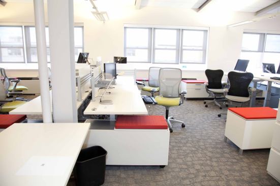 The GSA's Prototype Alternative Workplace is a living lab, designed to demonstrate innovative work styles and provide the agency with feedback.