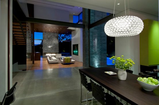 Modern open plan home in Beverly Hills.