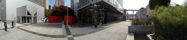 Site for the installation and performance at the Yerba Buena Center for the Arts.