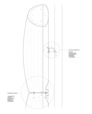Section through a Prosolve tile and its structural support