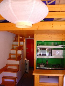 The kitchen unit as installed in an apartment at Arcs 1800