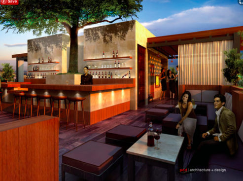 "Above Sixty Beverly Hills" rooftop bar and lounge