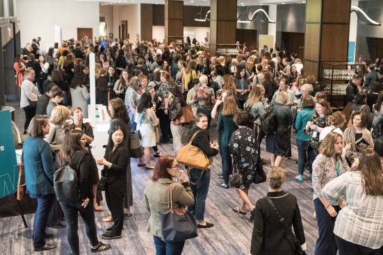 At Remix, the closing networking event for the 2019 Women’s Leadership Summit. Emcee Debbie Millman observed that she had never been to a conference where the number of attendees stayed consistent through—or even increased on—its final day.
