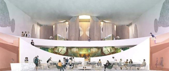A front rendering of the Qolab in New York.