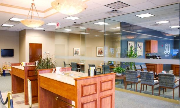 Financial Building Reception Area