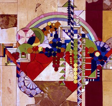 Linoleum Tile, May Basket.