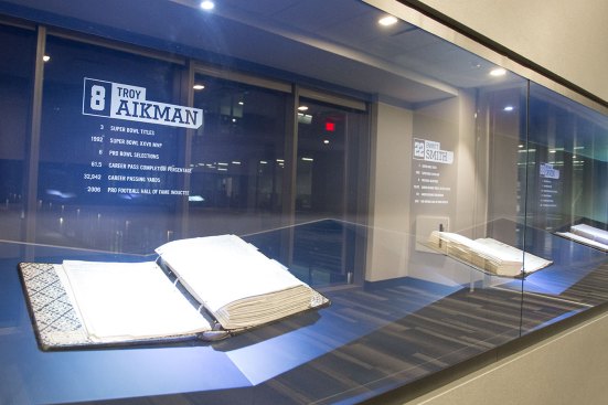 Custom displays honoring pillars of the Cowboys franchise and the era in which they played