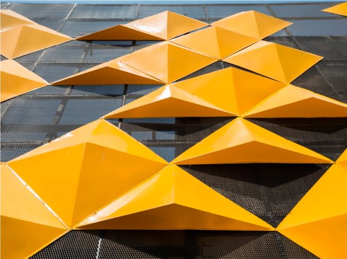 The uniqueness of the design lies in the way the FRP panels are designed and utilized