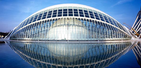 City of Arts and Science in Valencia, Spain, by Santiago Calatrava, FAIA.
