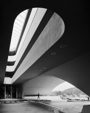 Marin County Civic Center by Frank Lloyd Wright, as seen by Ezra Stoller.