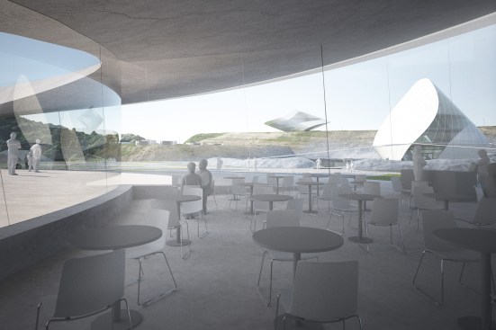 Cafe at Moon Environment Simulation building