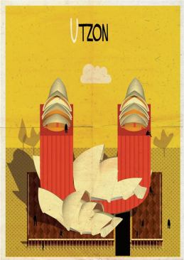 U is for Jørn Utzon. See the Sydney Opera House?