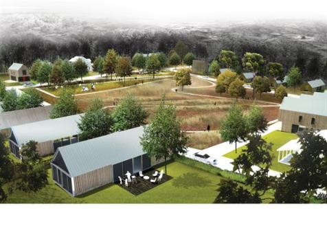 Low-impact site development relies on surface storm water drainage to reduce infrastructure costs. 