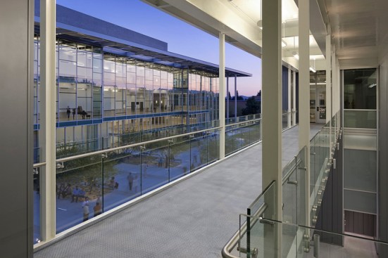 From Bridge towards Courtyard and North Lobby