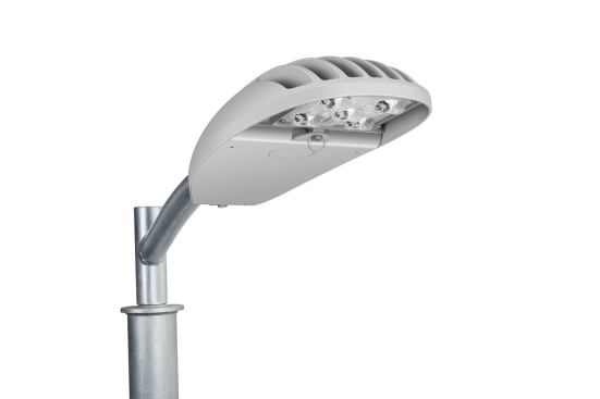 XS-P Series Streetlight from Cree Lighting  The XS-P Series LED street and area light delivers 100 lumens per watt of light precisely onto the ground where needed. It is designed to be affordable, with a payback of as little as three years, yet it is compatible with dimming drivers and is available with optional occupancy sensors, remote monitoring, and other lighting controls. These lights have a lumen maintenance (L70) of over 100,000 hours; meet the Illuminating Engineering Society's TM-15-11 test for backlight, uplight, and glare; and come with a five-year warranty. 
cree.com.