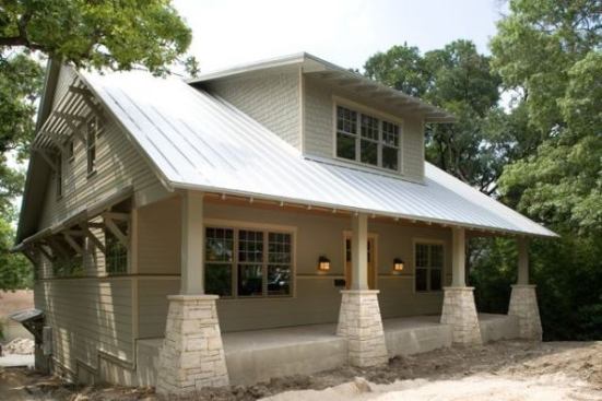 This craftsman style new construction in West Austin received a 5-star Green Building Rating.