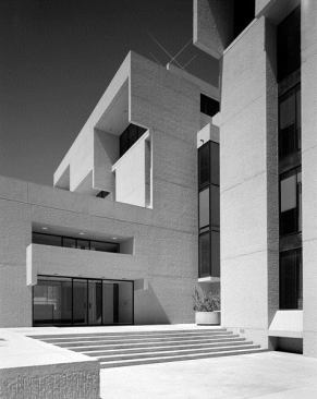 An entry into the research center.