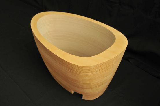 Building model, aerial view of interior