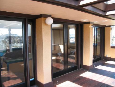 First-story porch, east elevation.