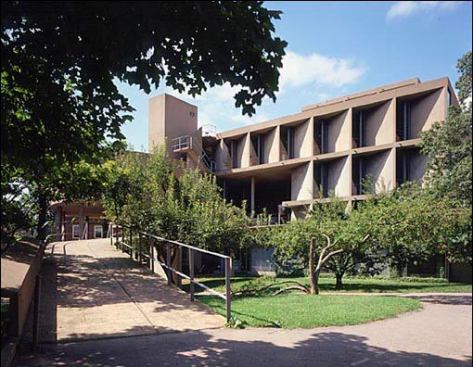 The Carpenter Center at Harvard University, Cambridge, Mass., by Le Corbusier.