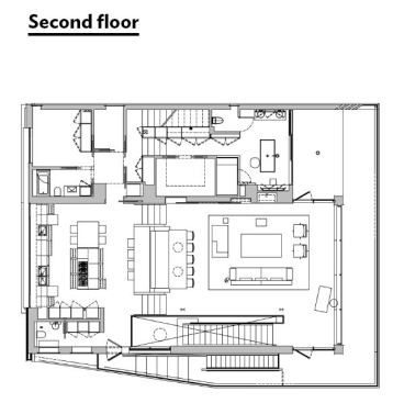 The second floor plan.
