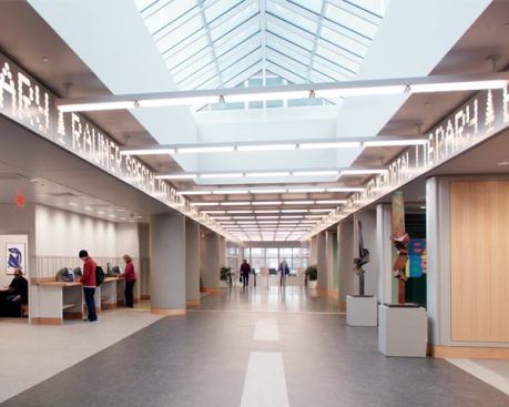 Baker-Berry Library, Dartmouth College, addition and renovation, 2002, Hanover, N.H.