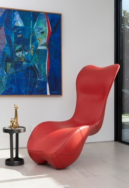 Serenity Indian Wells luxury desert mansion modern interior design & furniture in the home office 