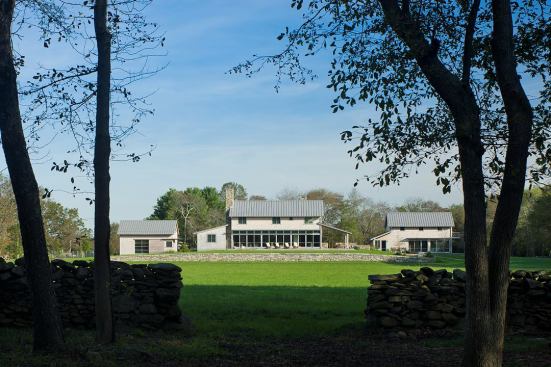 Completed in 2001, Field House consists of three separate structures: a house, a studio, and a barn.